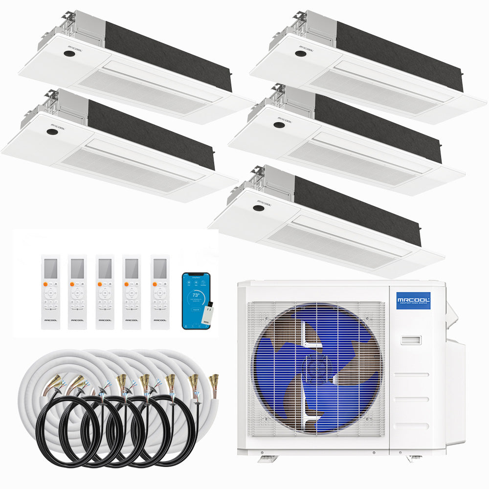 MRCOOL DIY 5th Gen 36 K BTU 5-Zone Ceiling Cassette Mini Split (6 K + 6 K + 6 K + 6 K + 6 K)