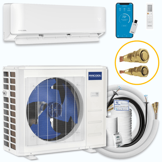 MRCOOL DIY 5th Gen E-Star 12,000 BTU Single-Zone Mini Split System Full System Package with 25 ft. Pre-Charged Line Set 115V, DIY-12-HP-WM-115D25-0