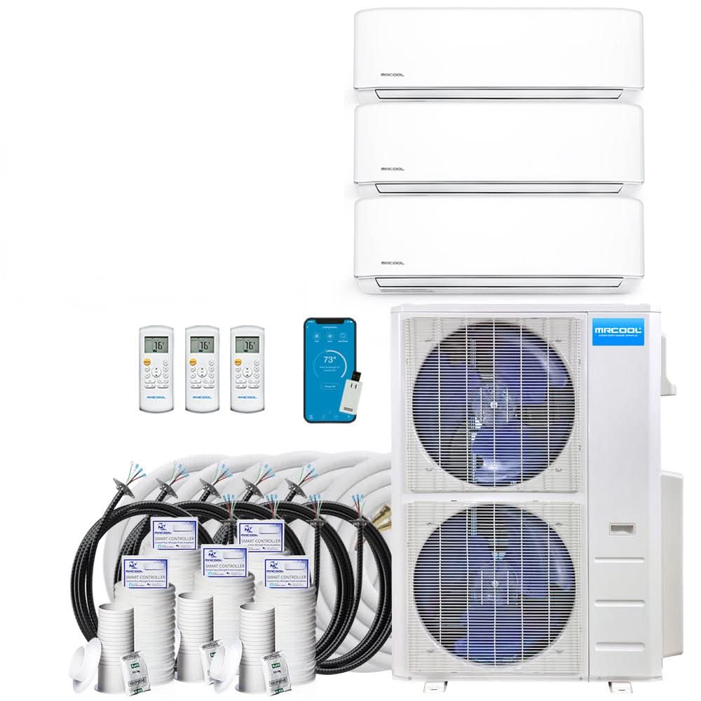 MRCOOL DIY 5th Gen Multi-Zone 3-Zone 48,000 BTU 21.8 SEER2 (6K + 18K + 36K) Ductless Mini Split Heat Pump & Air Conditioner