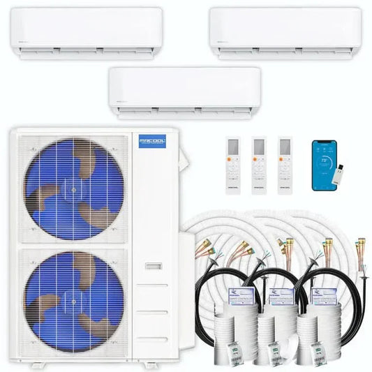 MRCOOL DIY 5th Gen Multi-Zone 3-Zone 48,000 BTU 21.8 SEER2 (6K + 18K + 36K) Ductless Mini Split Heat Pump & Air Conditioner