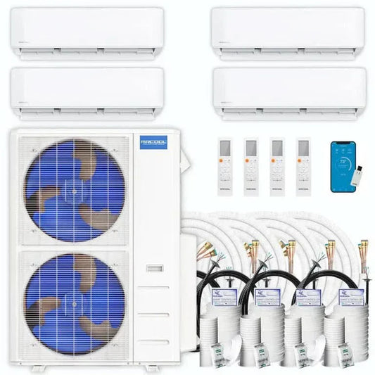 MRCOOL DIY 5th Gen Multi-Zone 4-Zone 48,000 BTU 22 SEER2 (12K + 12K + 18K + 24K) Ductless Mini Split Heat Pump & Air Conditioner