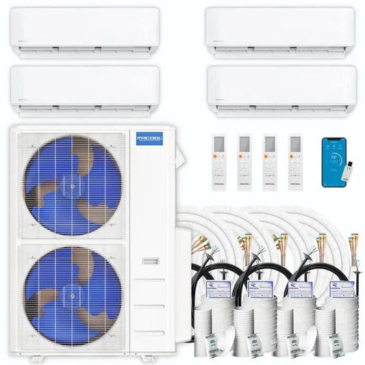MRCOOL DIY 5th Gen Multi-Zone 4-Zone 48,000 BTU 21.8 SEER2 (6K + 6K + 6K + 24K) Ductless Mini Split Heat Pump & Air Conditioner