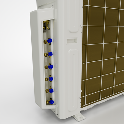 Mr. Cool (DIY) 5th Gen • 48,000 BTU • 4-Zone Ductless • Mini Split Air Conditioner & Heat Pump with 6K+9K+9K+18K BTU Ceiling Cassette Indoor Units