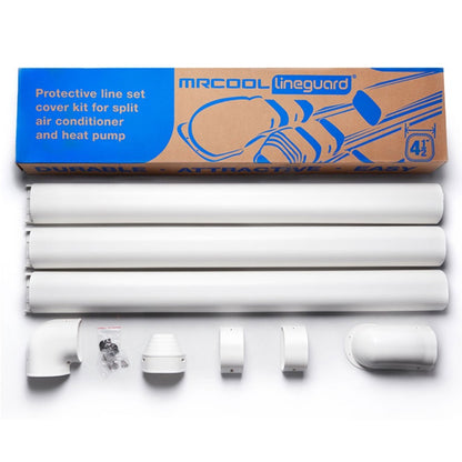 MRCOOL LineGuard 4.5" 16-Piece Complete Line Set Cover Kit for Ductless Mini-Split or Central System (MLG450)