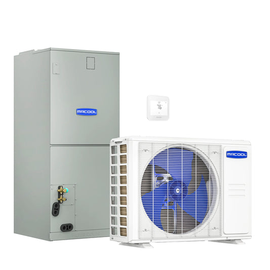 MRCOOL VersaPro 2nd Gen Central Split System with 60K BTU, 5 Ton, 15.2 SEER2, Heat Pump Condenser and Ducted Air Handler (MVP-60-HP-230A00-O)