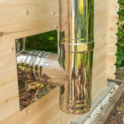 Dundalk Leisurecraft Georgian Cabin 2–6 Person Capacity Outdoor Sauna Suite with Dedicated Changing Room