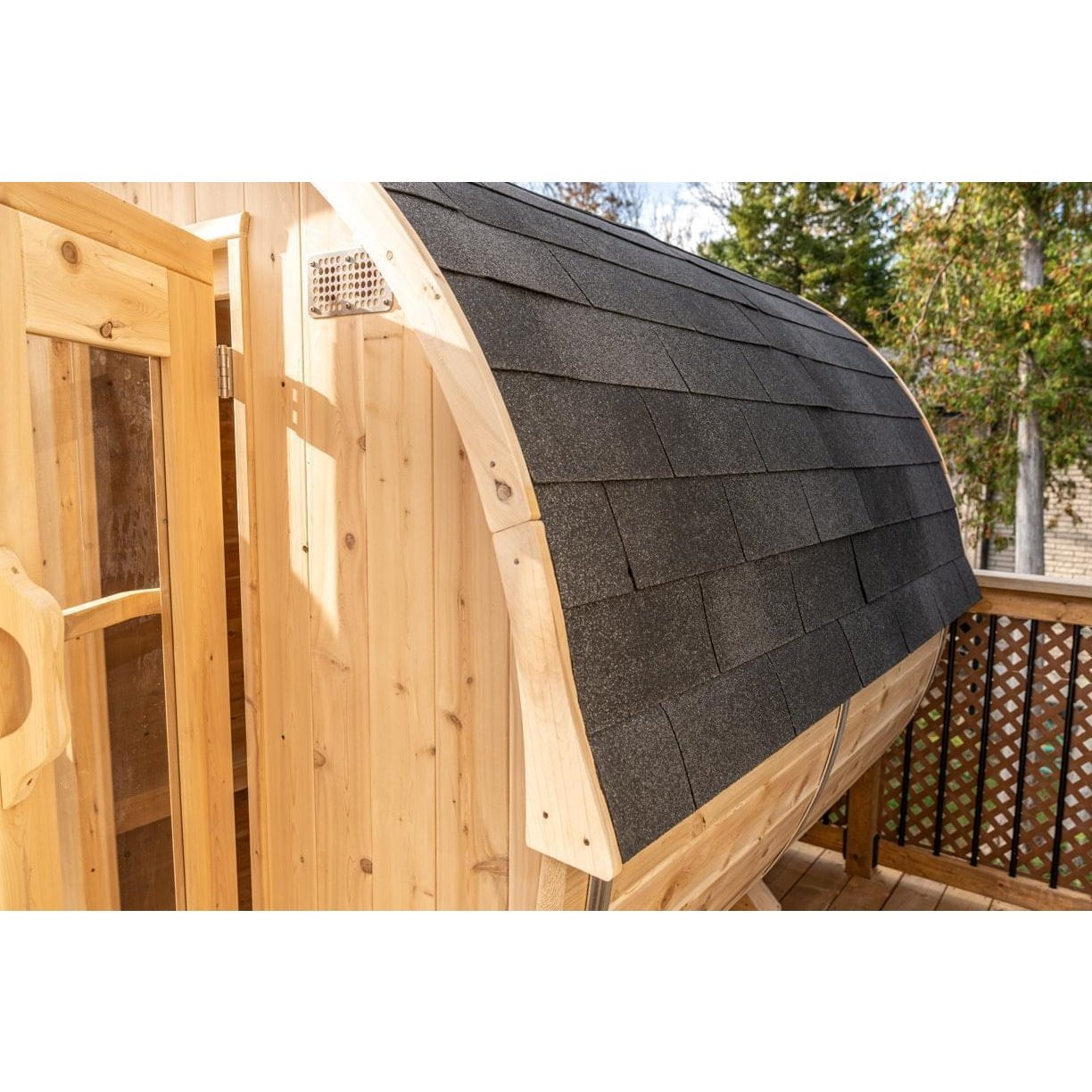 Dundalk Leisurecraft Harmony 2–4 Person Capacity Barrel-Style Sauna