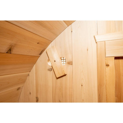 Dundalk Leisurecraft Harmony 2–4 Person Capacity Barrel-Style Sauna