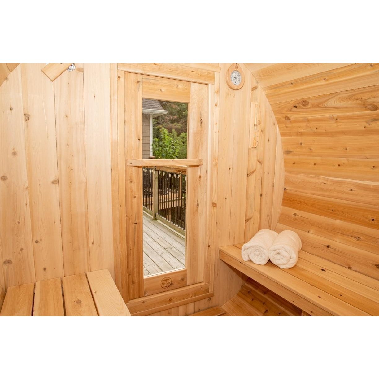 Dundalk Leisurecraft Harmony 2–4 Person Capacity Barrel-Style Sauna