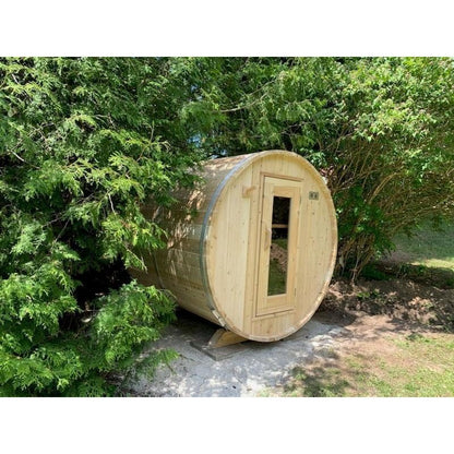 Dundalk Leisurecraft Harmony 2–4 Person Capacity Barrel-Style Sauna