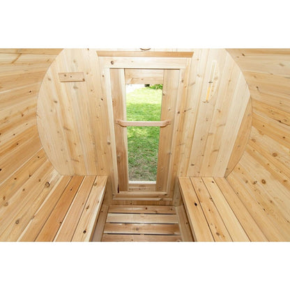 Dundalk Leisurecraft Harmony 2–4 Person Capacity Barrel-Style Sauna
