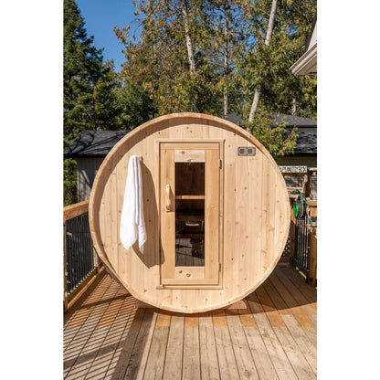 Dundalk Leisurecraft Harmony 2–4 Person Capacity Barrel-Style Sauna