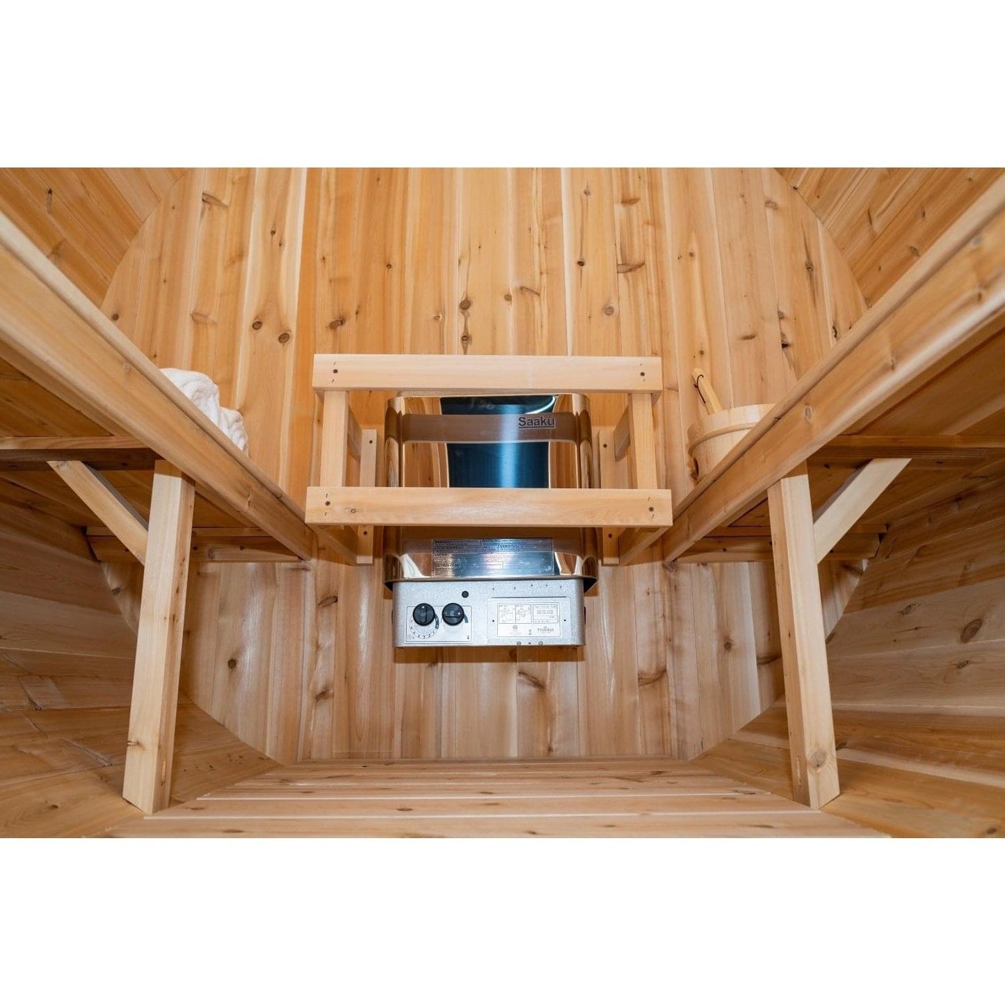 Dundalk Leisurecraft Harmony 2–4 Person Capacity Barrel-Style Sauna