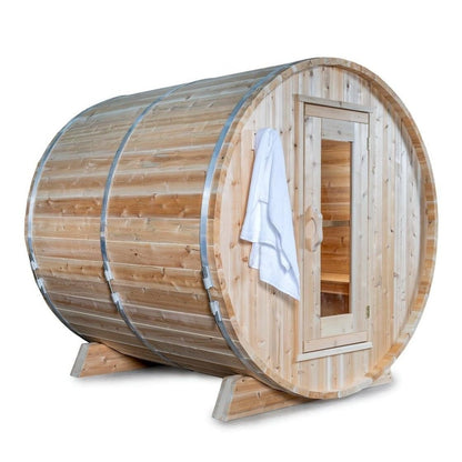 Dundalk Leisurecraft Harmony 2–4 Person Capacity Barrel-Style Sauna