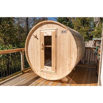 Dundalk Leisurecraft Harmony 2–4 Person Capacity Barrel-Style Sauna