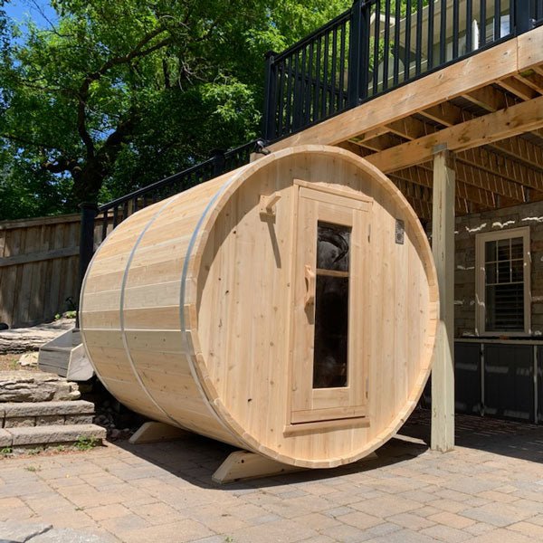 Dundalk Leisurecraft Harmony 2–4 Person Capacity Barrel-Style Sauna