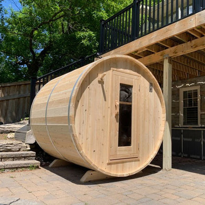 Dundalk Leisurecraft Harmony 2–4 Person Capacity Barrel-Style Sauna