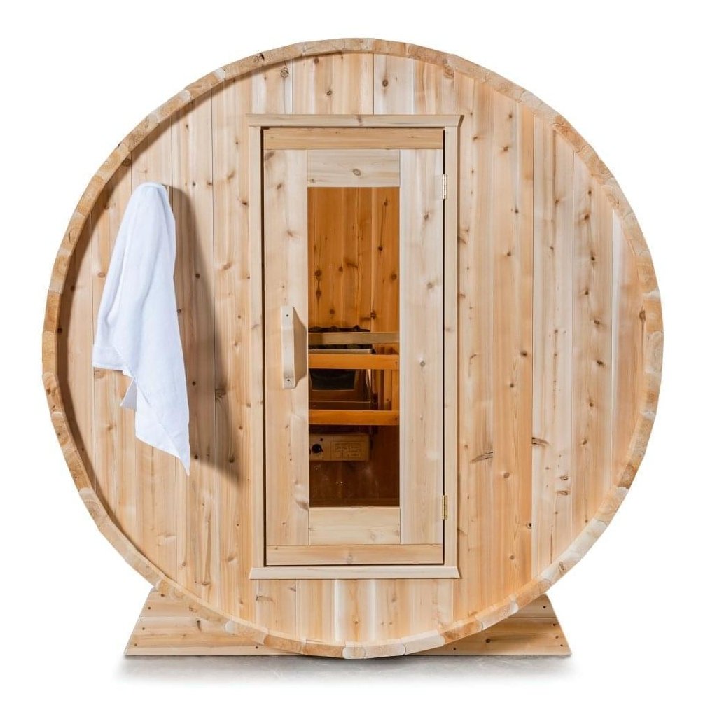 Dundalk Leisurecraft Harmony 2–4 Person Capacity Barrel-Style Sauna
