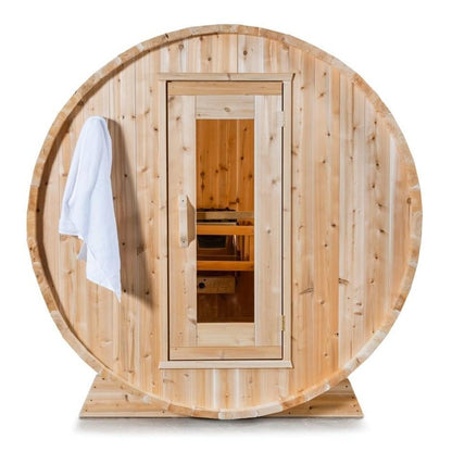 Dundalk Leisurecraft Harmony 2–4 Person Capacity Barrel-Style Sauna