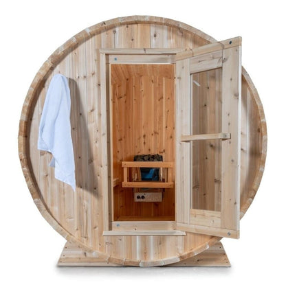 Dundalk Leisurecraft Harmony 2–4 Person Capacity Barrel-Style Sauna
