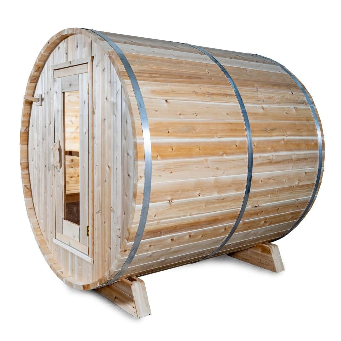 Dundalk Leisurecraft Harmony 2–4 Person Capacity Barrel-Style Sauna