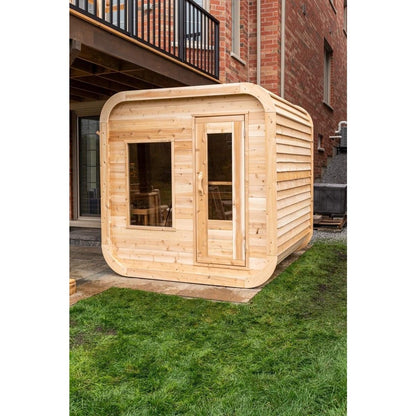 Dundalk Leisurecraft Luna 2–4 Person Capacity Cube Cabin-Style Sauna Unit