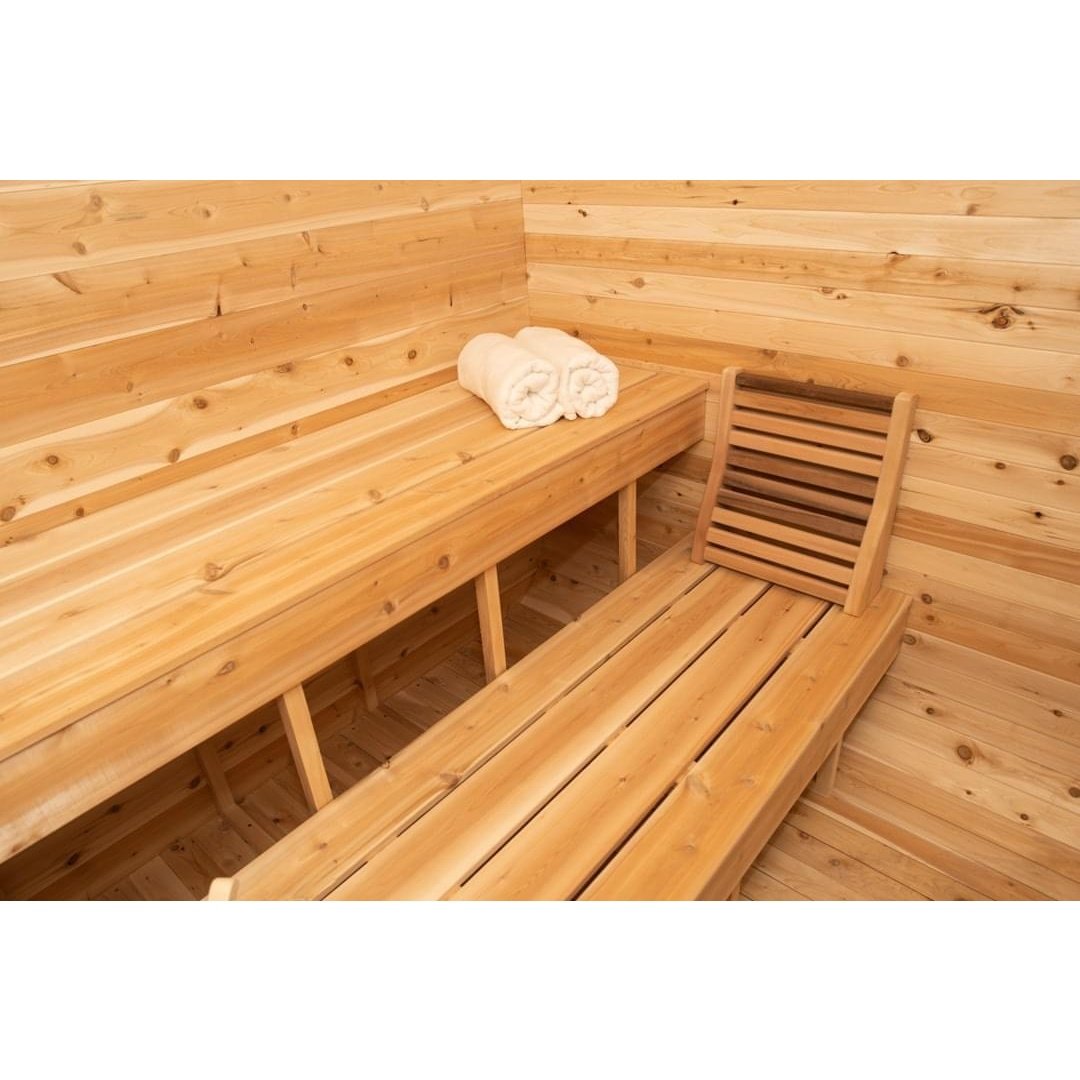 Dundalk Leisurecraft Luna 2–4 Person Capacity Cube Cabin-Style Sauna Unit