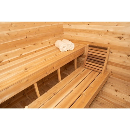 Dundalk Leisurecraft Luna 2–4 Person Capacity Cube Cabin-Style Sauna Unit