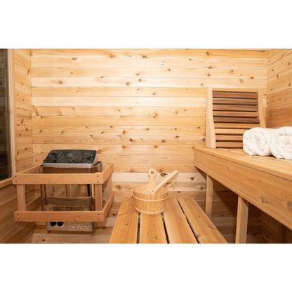 Dundalk Leisurecraft Luna 2–4 Person Capacity Cube Cabin-Style Sauna Unit