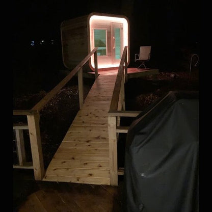 Dundalk Leisurecraft Luna 2–4 Person Capacity Cube Cabin-Style Sauna Unit