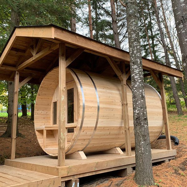 Dundalk Leisurecraft Tranquility 2–6 Person Capacity Barrel-Style Sauna