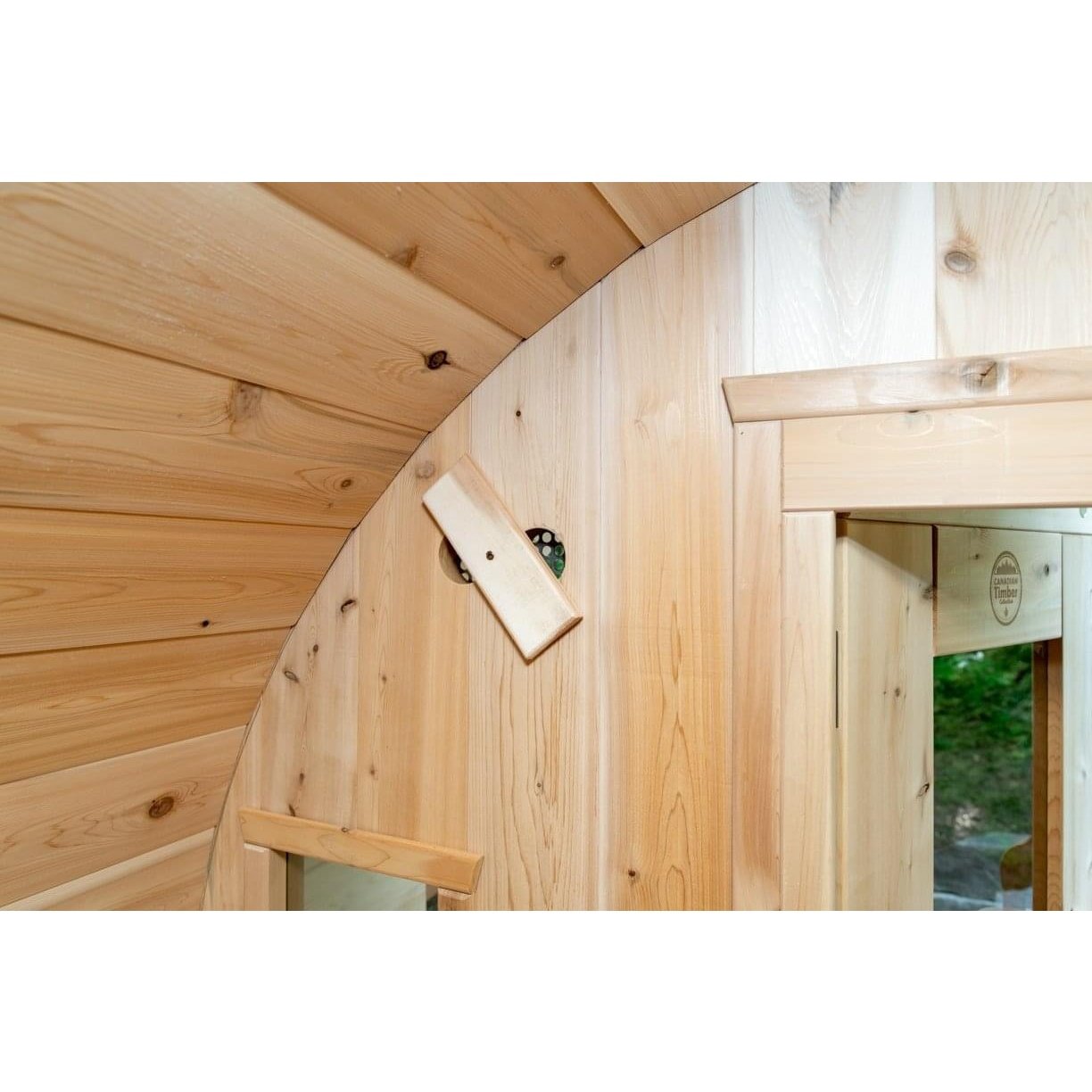 Dundalk Leisurecraft Tranquility 2–6 Person Capacity Barrel-Style Sauna