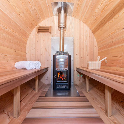 Dundalk Leisurecraft Tranquility 2–6 Person Capacity Barrel-Style Sauna