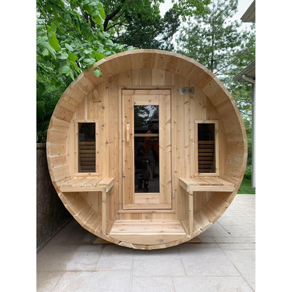 Dundalk Leisurecraft Tranquility 2–6 Person Capacity Barrel-Style Sauna