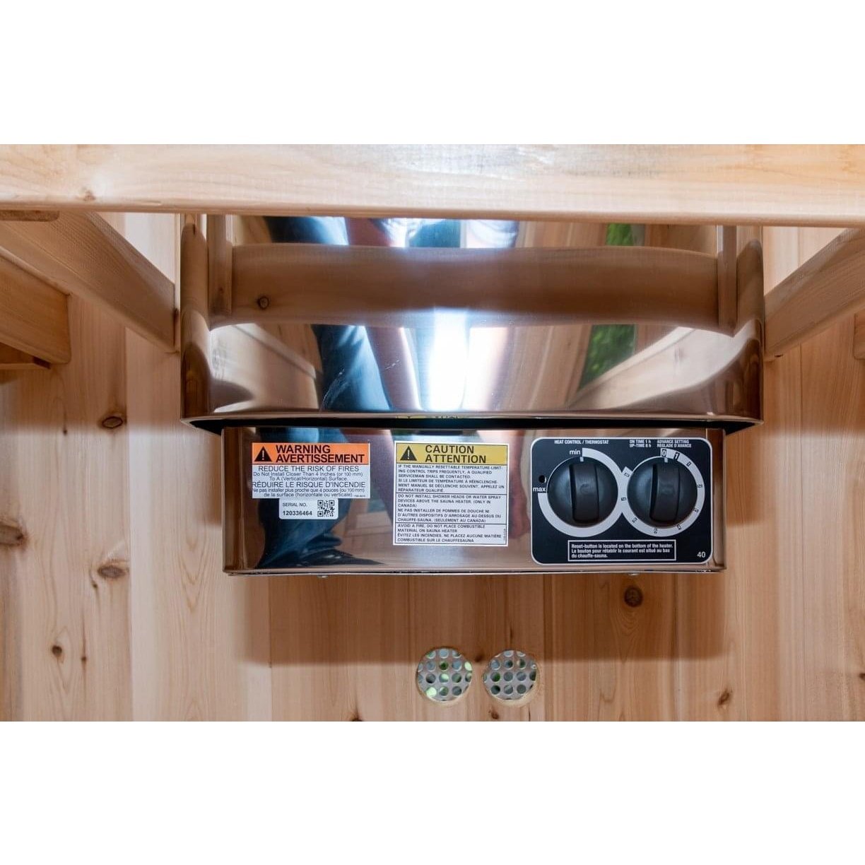 Dundalk Leisurecraft Tranquility 2–6 Person Capacity Barrel-Style Sauna