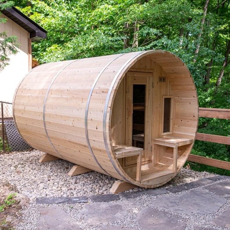Dundalk Leisurecraft Tranquility 2–6 Person Capacity Barrel-Style Sauna