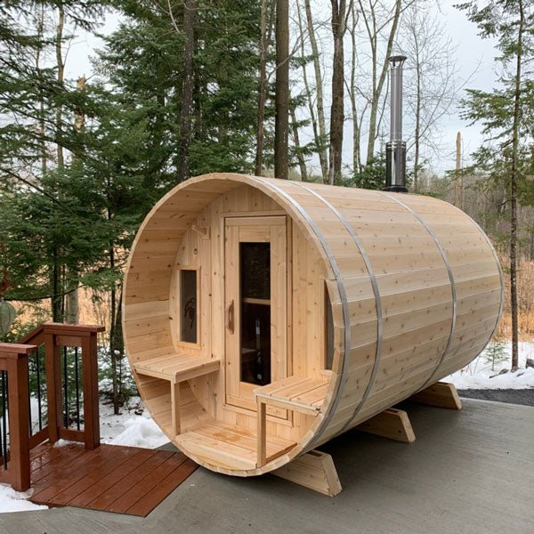 Dundalk Leisurecraft Tranquility 2–6 Person Capacity Barrel-Style Sauna