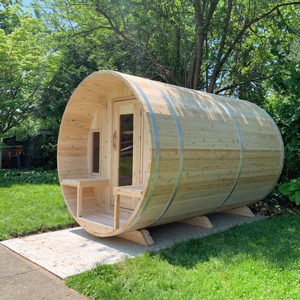 Dundalk Leisurecraft Tranquility 2–6 Person Capacity Barrel-Style Sauna