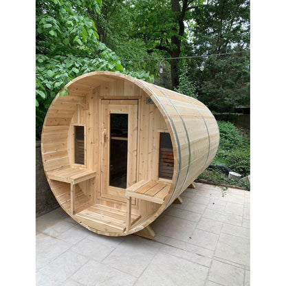 Dundalk Leisurecraft Tranquility 2–6 Person Capacity Barrel-Style Sauna